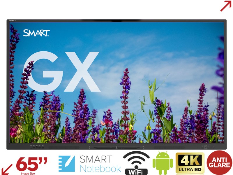 Інтерактивний дисплей SMART Board GX 65" (SBID-GX165-V3) OPS PC i5/8G/256G SSD Windows 10 Pro